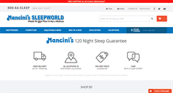 Desktop Screenshot of mancinis-sleepworld.com